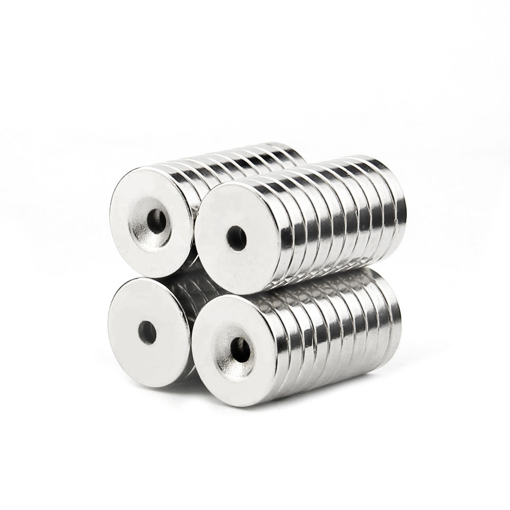 15mm x 3mm - 4mm agujero avellanado N35